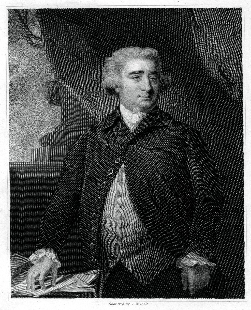Charles James Fox, britisk whig-politiker, 1833. af J.W. Cook