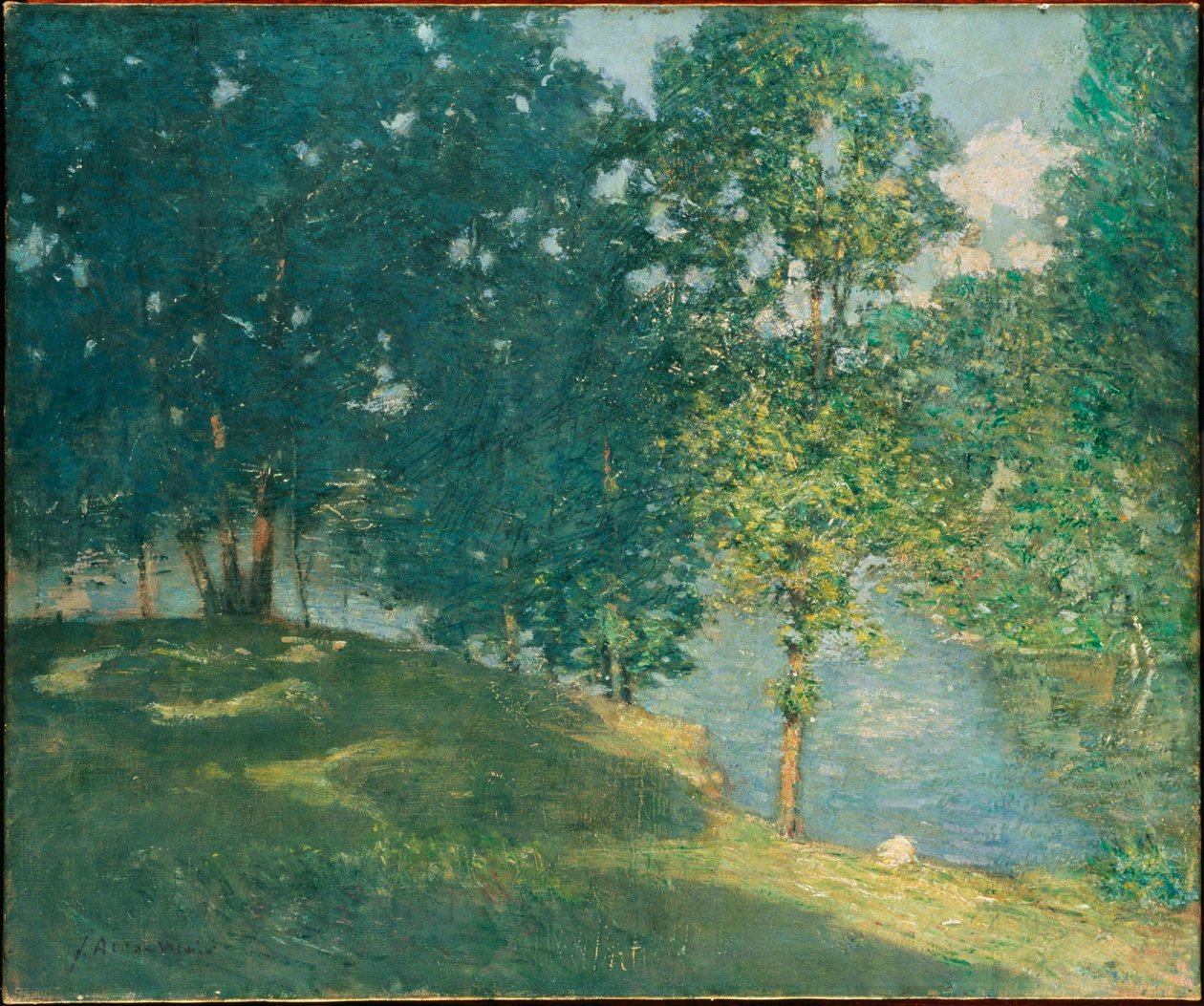 Eftermiddag ved dammen af J. Alden Weir