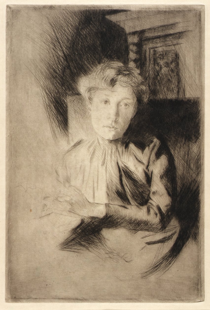 I stearinlysets skær af J. Alden Weir
