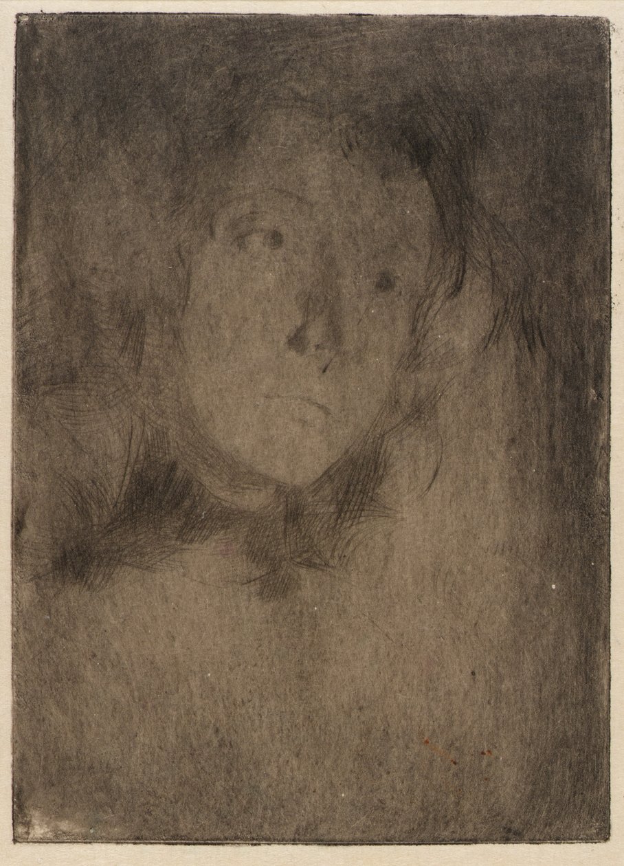 Hovedet af en kvinde af J. Alden Weir