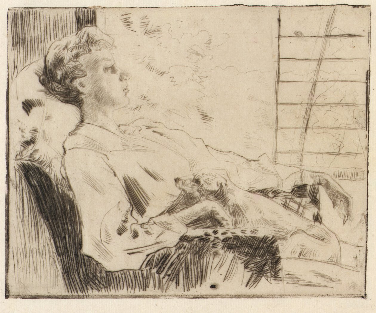 På piazzaen af J. Alden Weir
