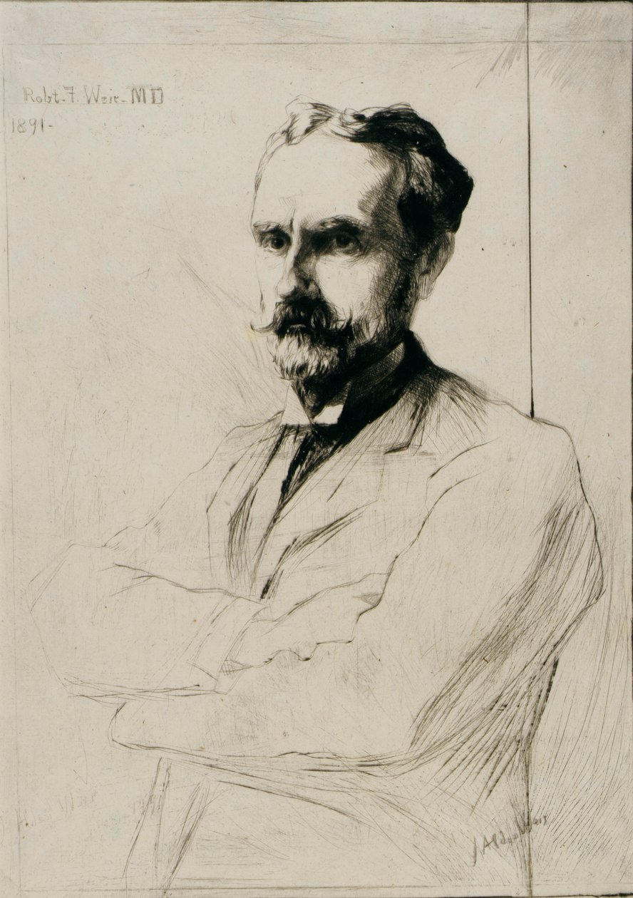 Portræt af Dr. Robert F. Weir af J. Alden Weir