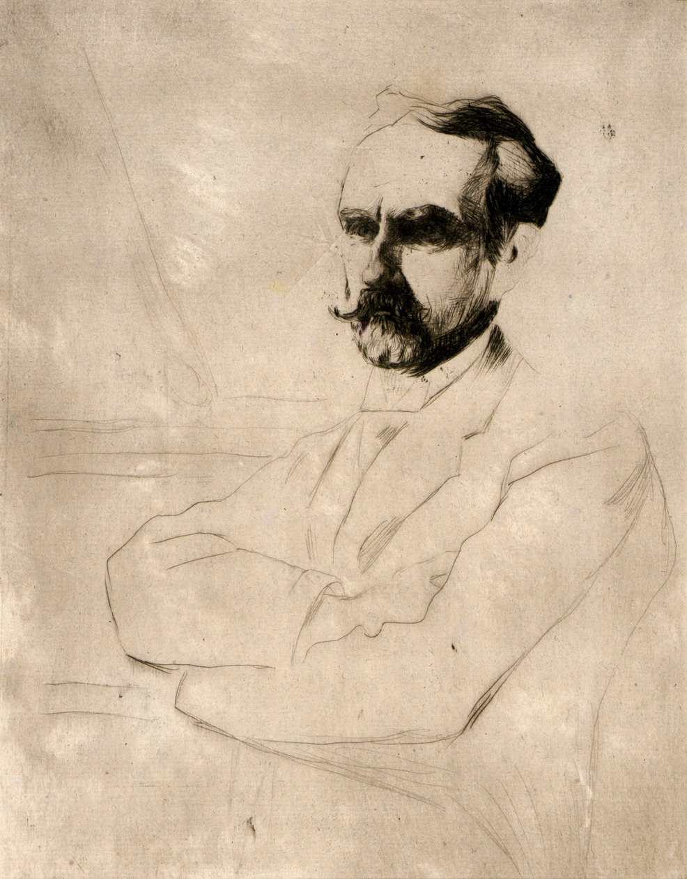 Portræt af Dr. Robert F. Weir af J. Alden Weir