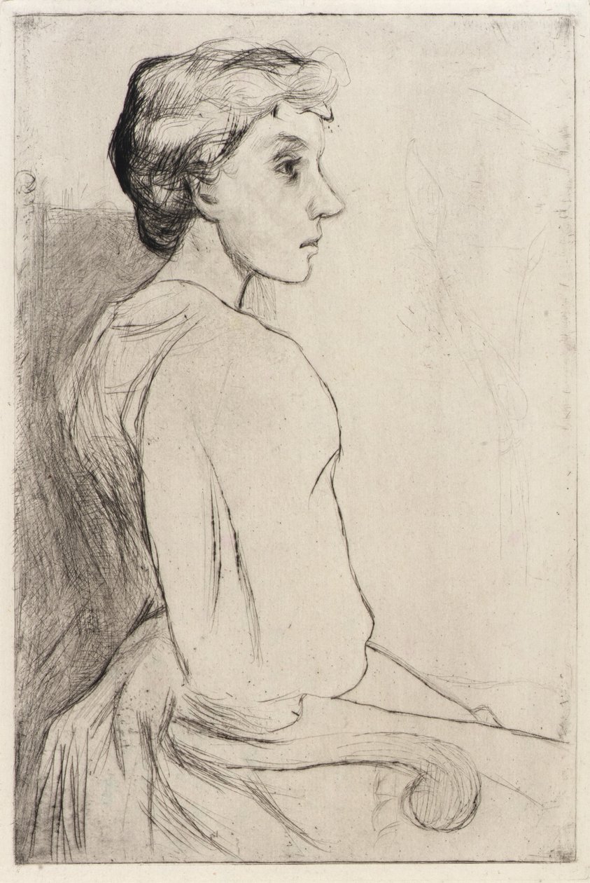 Portræt af en kvinde af J. Alden Weir