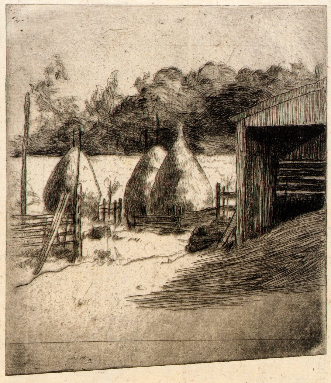 Høstakkene af J. Alden Weir
