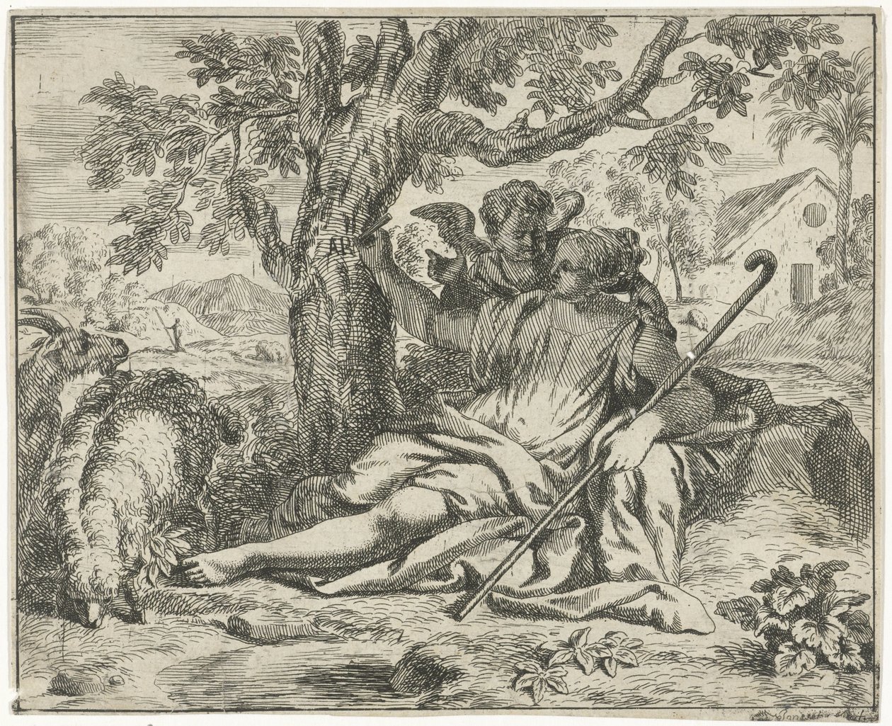 Angel viser sig for Hagar af J. Alexander Janssens