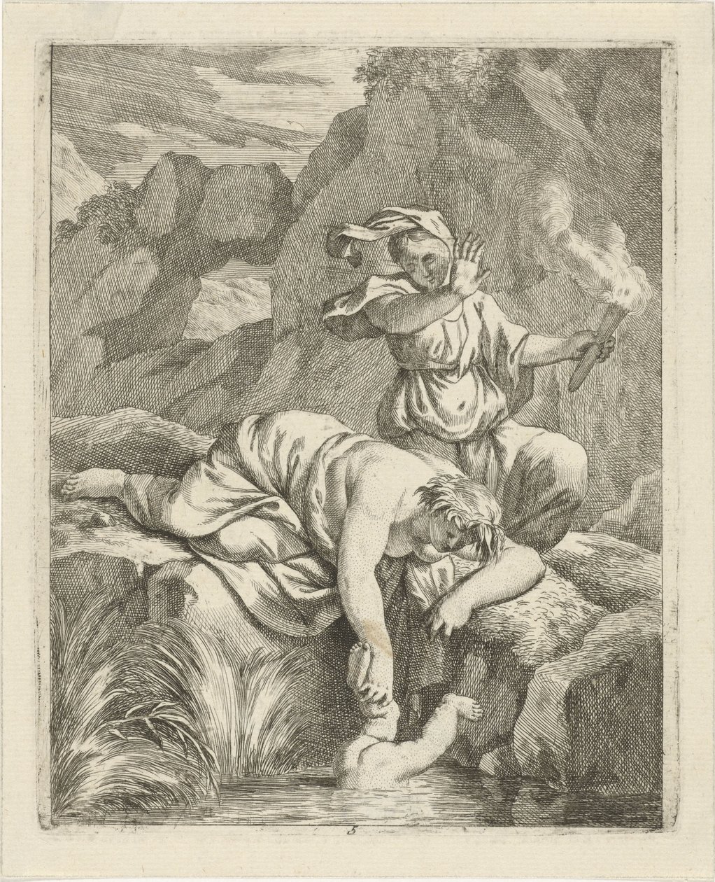 Thetis nedsænker Achilleus i Styx Scener fra Achilles