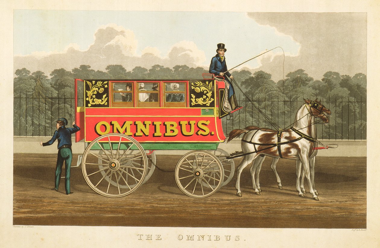 Omnibus, indgraveret af Robert Havell, 1833 af J. Arnull
