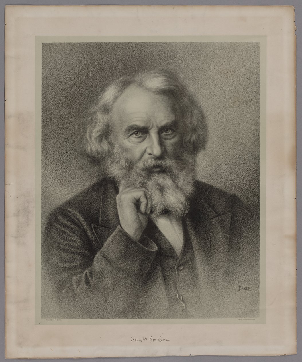 Henry Wadsworth Longfellow af J. Baker