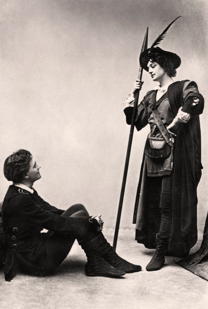 Lilian Braithwaite 1873-1948 og Henry Ainley 1875-1945, 1907. af J. Beagles and Co.