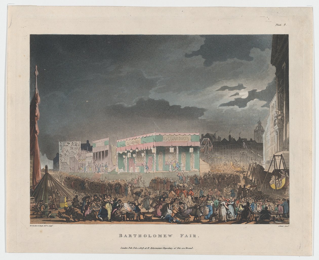 Bartholomew Fair, 1. februar 1808., 1. februar 1808. af J. Bluck