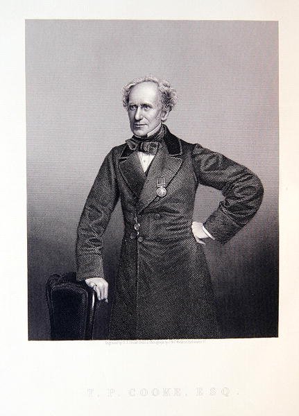 Thomas Potter Cooke, fra "The Drawing-Room Portrait Gallery of Emminent Personages" (Portrætgalleri af fremtrædende personligheder) af J. and C. (after) Watkins
