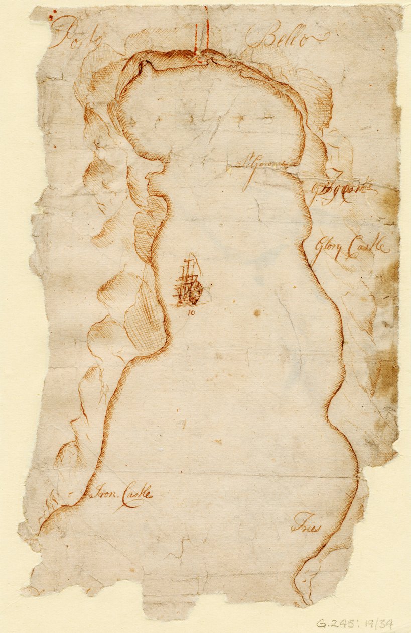 Portobelo, ca. 1740 (papir) af J. C. Morris
