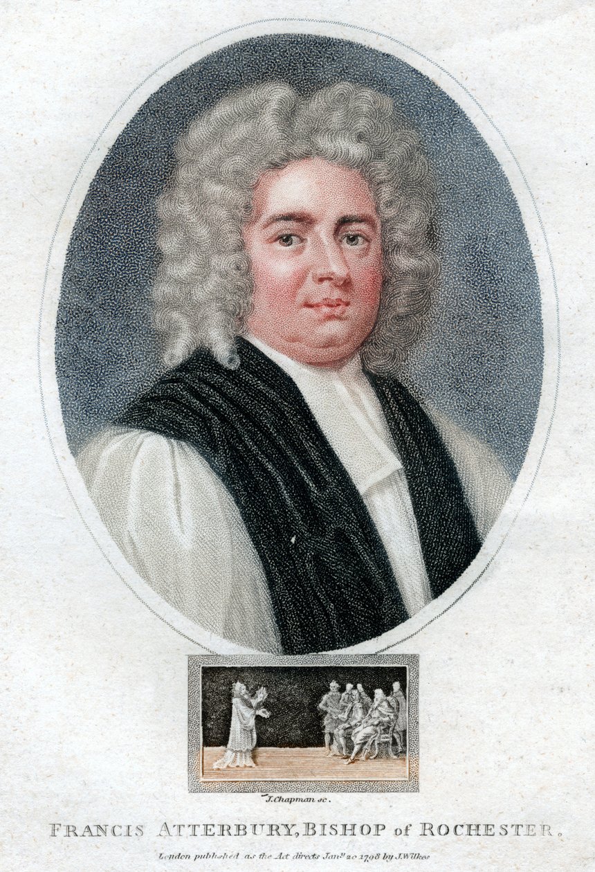 Francis Atterbury, engelsk mand af bogstaver, politiker og biskop, 1798. af J. Chapman
