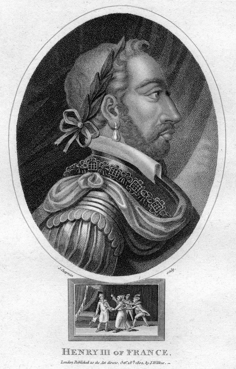 Henrik III, konge af Frankrig, 1804. af J. Chapman
