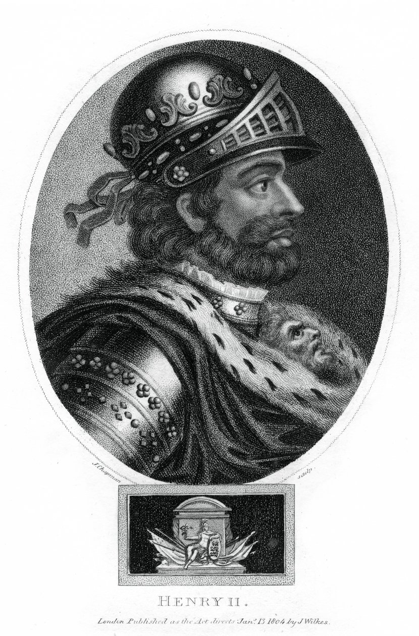 Henrik II, konge af England, 1804. af J. Chapman
