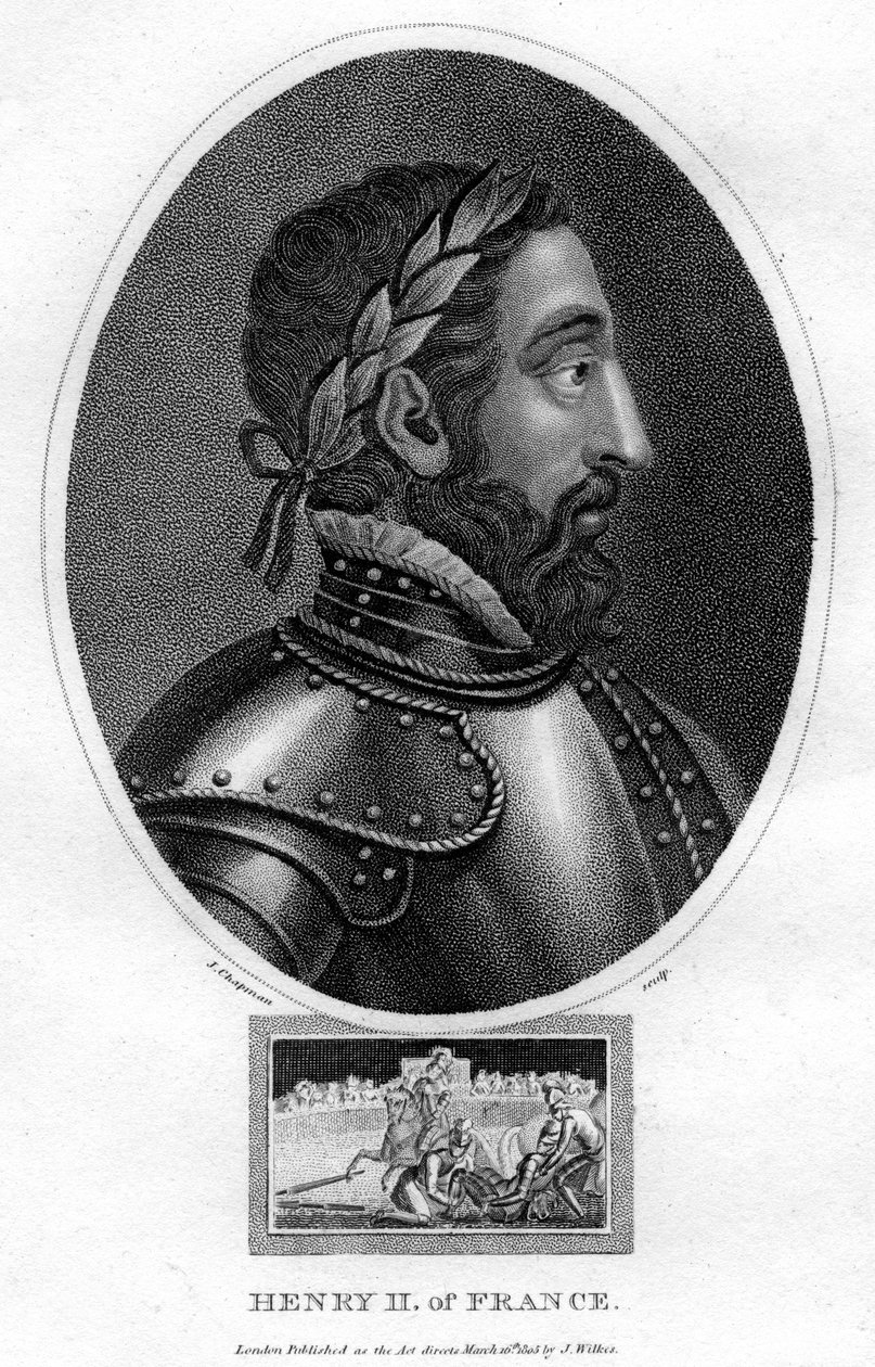 Henrik II, konge af Frankrig, 1805. af J. Chapman