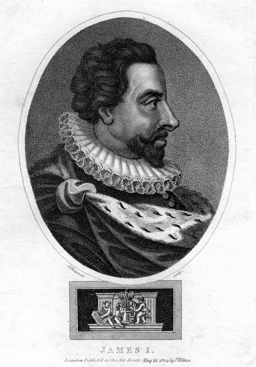 James I af England, 1804. af J. Chapman