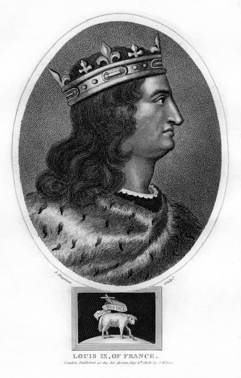 Louis IX, konge af Frankrig, 1805. af J. Chapman