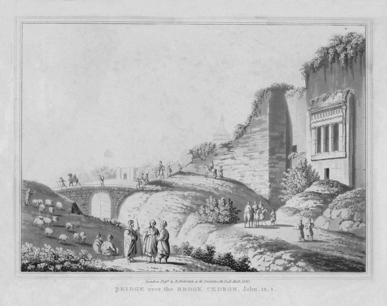Broen over Brook Cedron. John, 18.1.1830 af J. Clarke