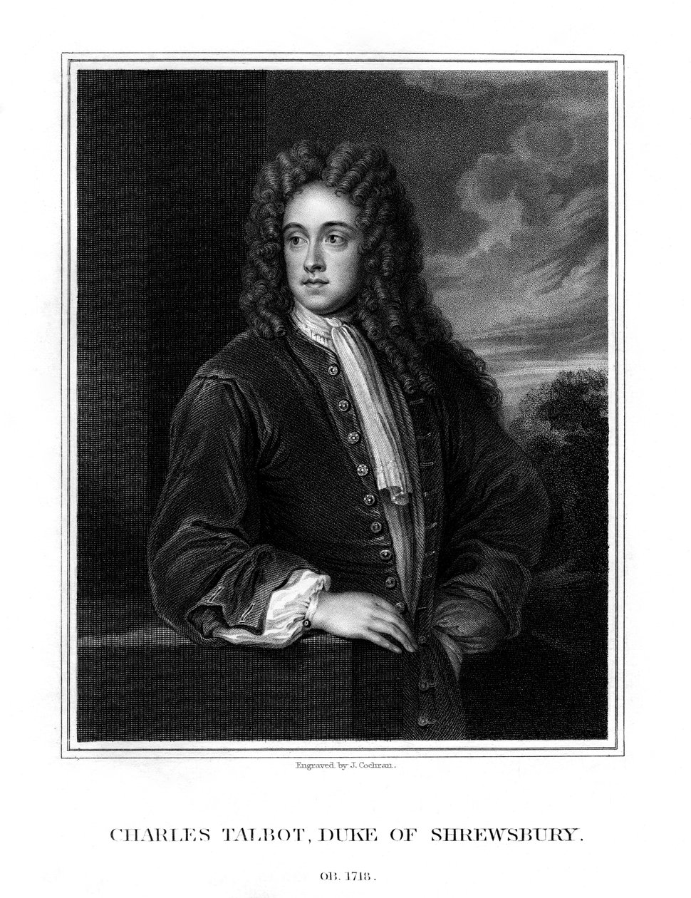 Charles Talbot, 1. hertug af Shrewsbury, britisk politiker, 1831 af J. Cochran