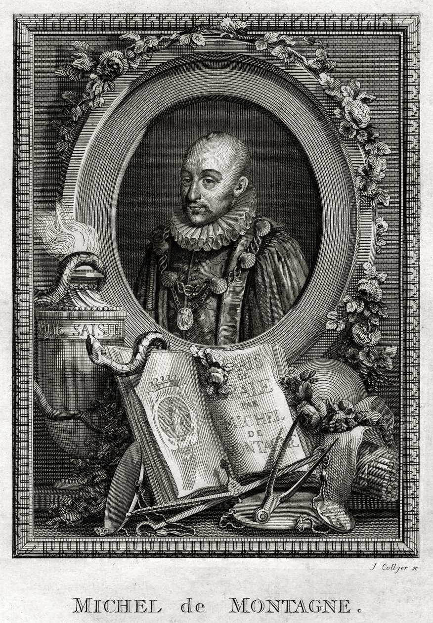 Michel de Montaigne, 1775 af J. Collyer