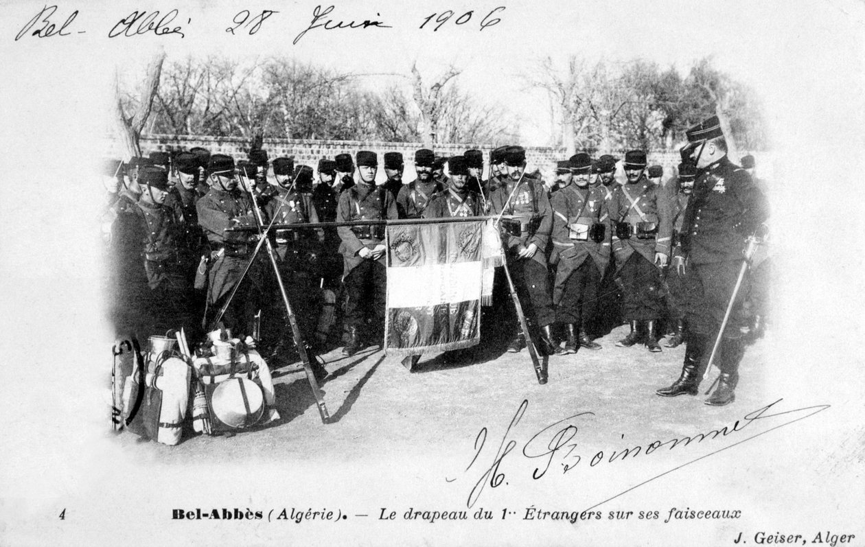 1. regiment af den franske fremmedlegion, Sidi Bel Abbes, Algeriet, 1906 af J. Geiser