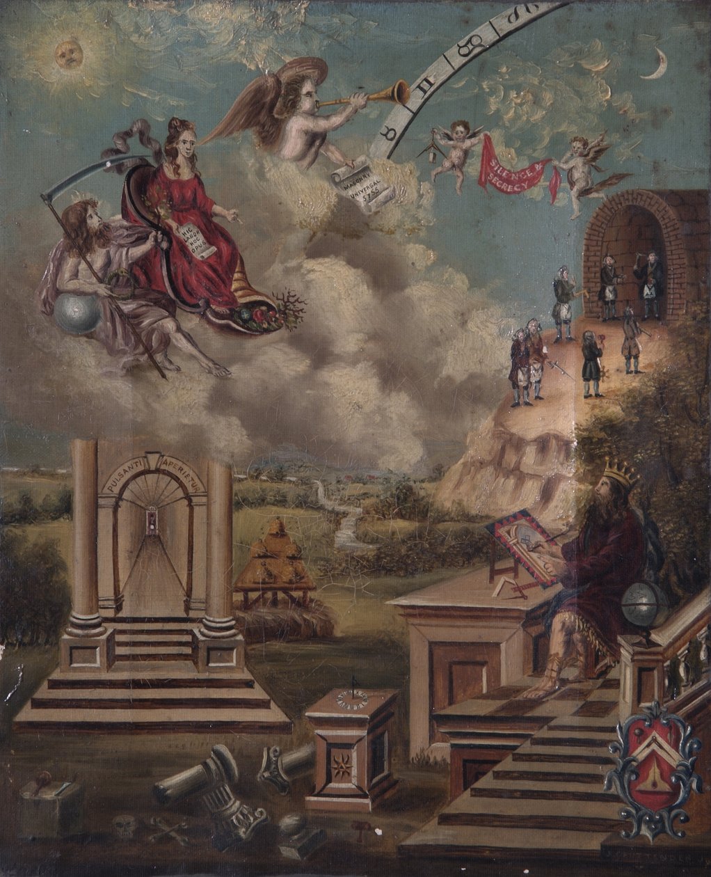 Mysterierne, der her er vist, er kun kendt for en murer, 1700-tallet af J. Gruttenden