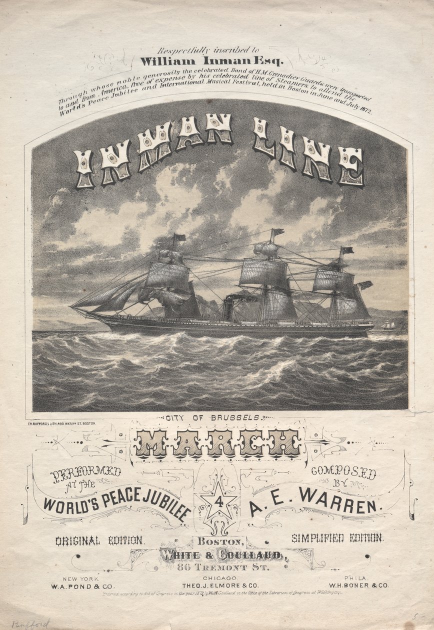Inman Line marts af J. H. Bufford