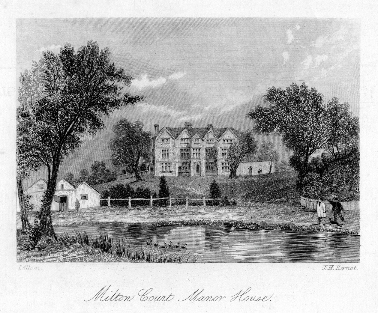 Milton Court Manor House, Surrey, 1700-tallet. af J. H. Kernot