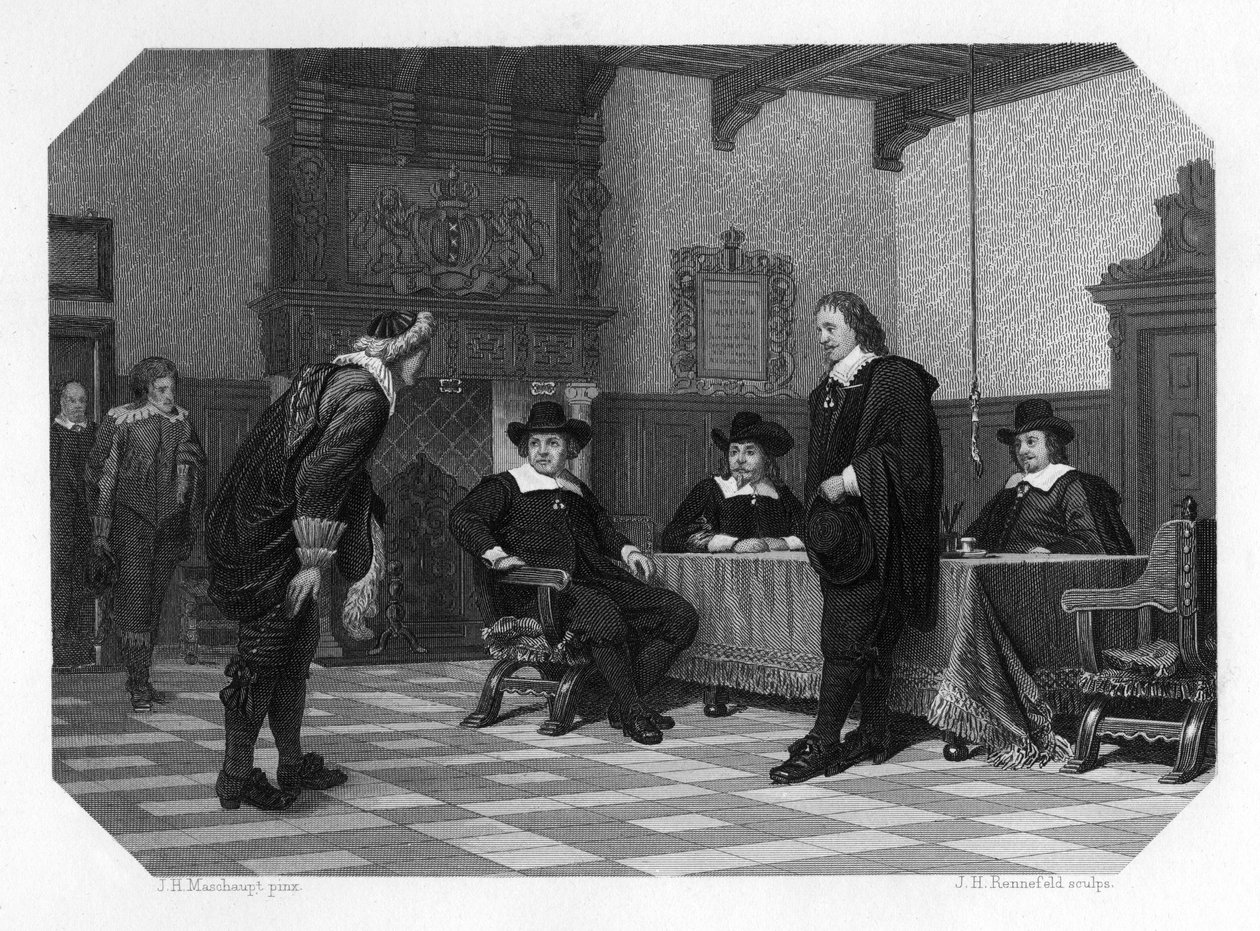 En audiens hos borgmester- og rådmandsrådet i Amsterdam, 1653 c1870 af J. H. Rennefeld