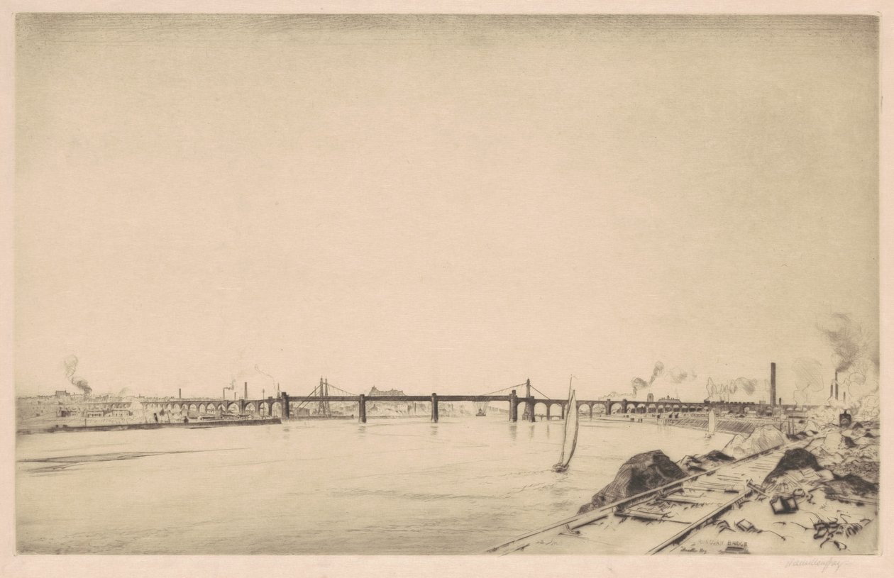 Runcorn Bridge af J. Hamilton Hay