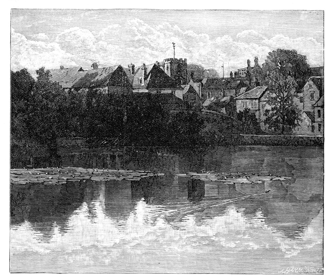 Richard Cobdens fødested, Midhurst, Sussex. af J Harmsworth