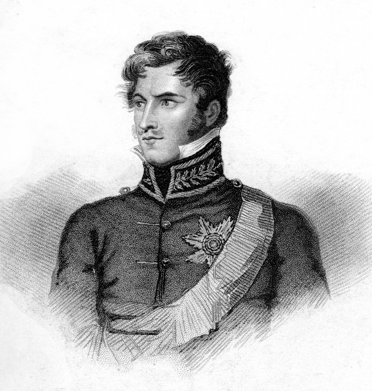 Prins Leopold af Sachsen-Coburg-Saalfeld, 1800-tallet. af J. Hopwood
