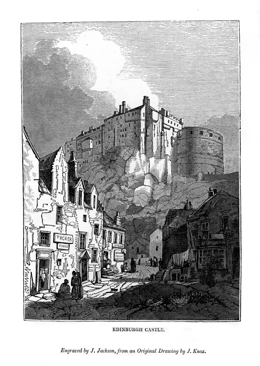 Edinburgh Castle, c1535-1570 1843 af J. Jackson
