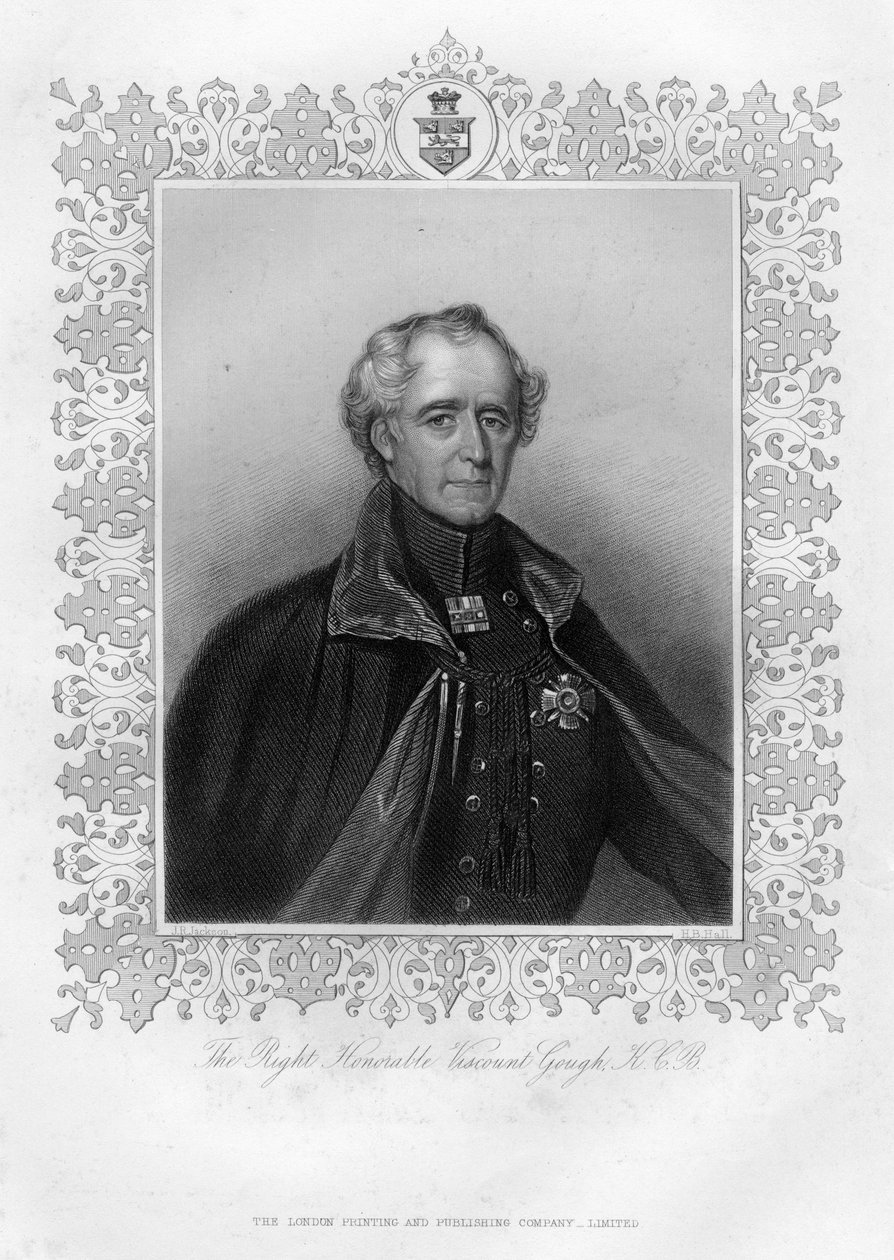 The Right Honorable Viscount Gough, 1800-tallet. af J. Jackson