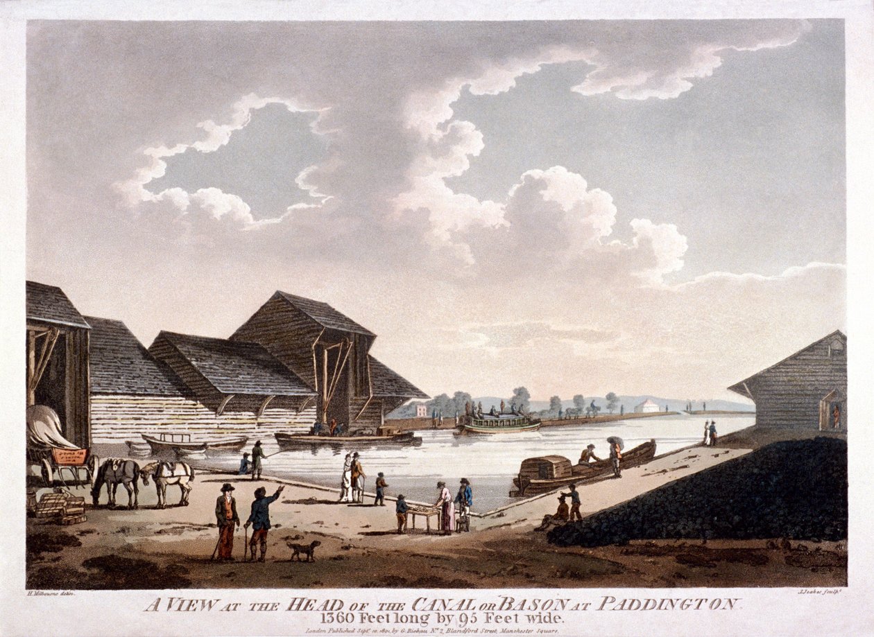 Bayswater, Paddington, London, 1801 af J Jeakes