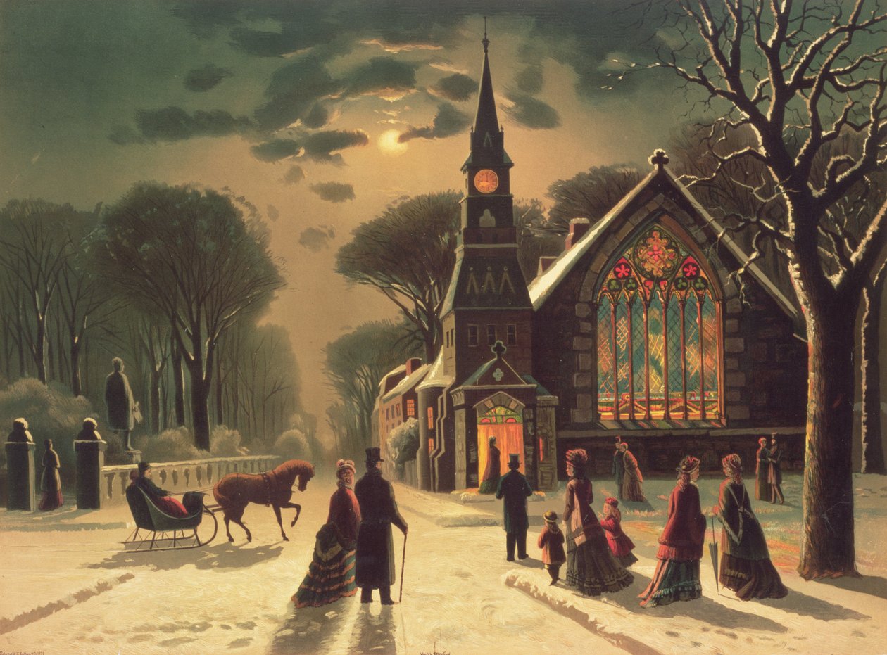 juleaften, værtshus. af J. Hoover and Son, 1878 af J. Latham