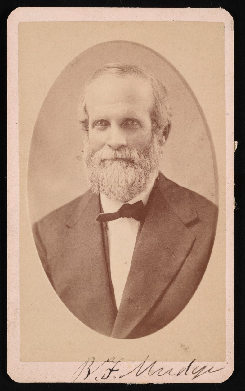 Portræt af Benjamin Franklin Mudge 1817-1879, juli 1873. af J Lee Knight