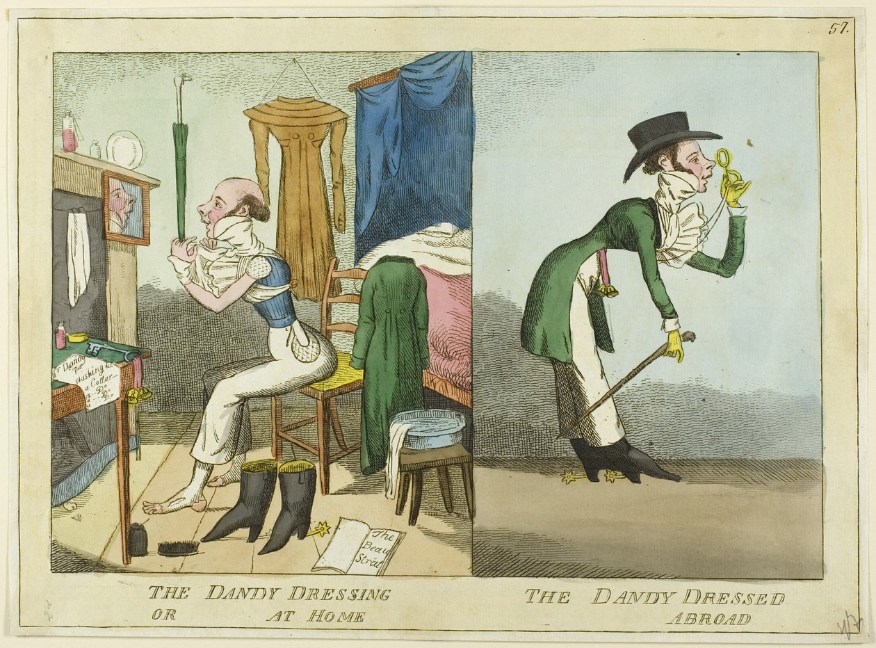 Dandyen, der klæder sig på; Dandyen, der klæder sig på af J. Lewis Marks