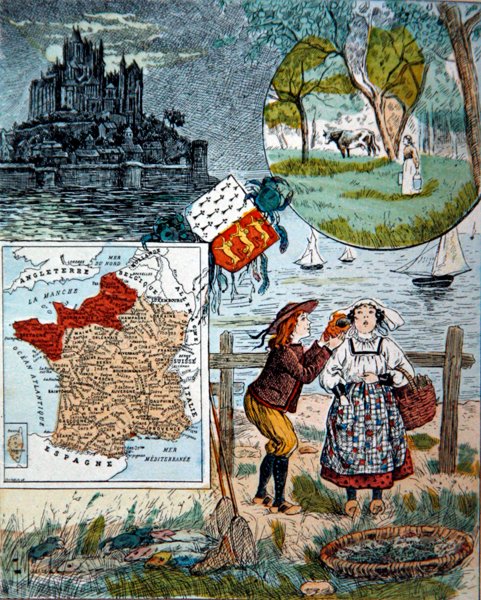 Normandiet og Bretagne, illustration til 