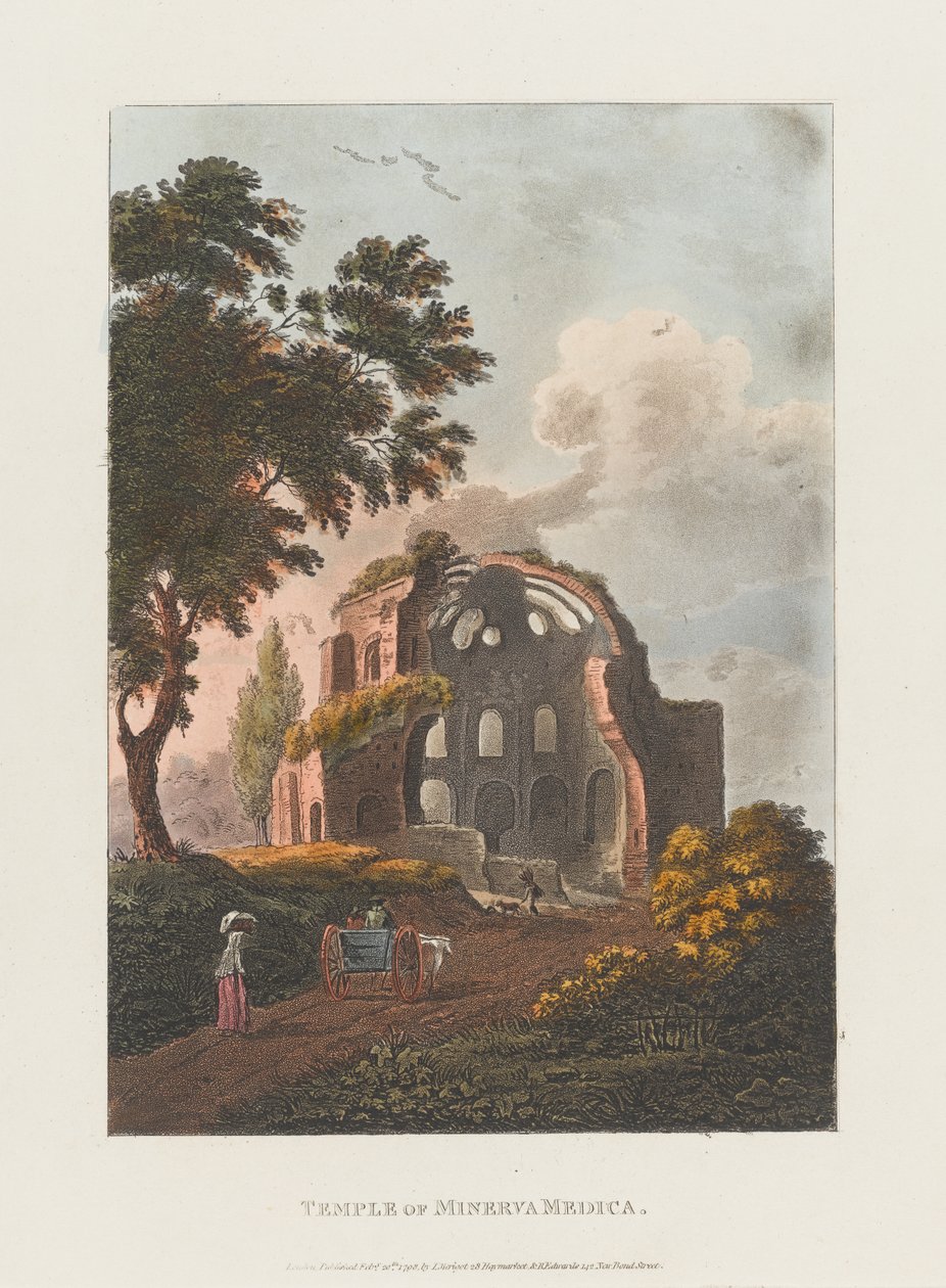 Temple of Minerva Medica af J. Merigot