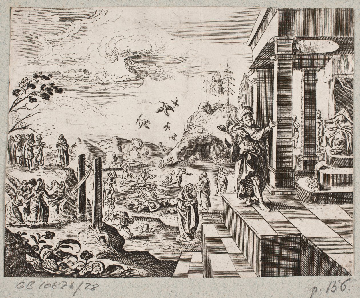 Illustration til Adam Olearius, "Persisk Rosenthal af en genial digter Schich Saadi […]", Slesvig 1660 af J. Muller