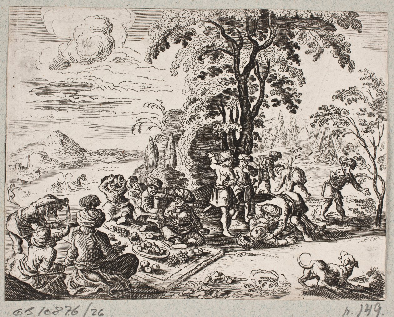 Illustration til Adam Olearius, "Persisk Rosenthal af en genial digter Schich Saadi […]", Slesvig 1660 af J. Muller