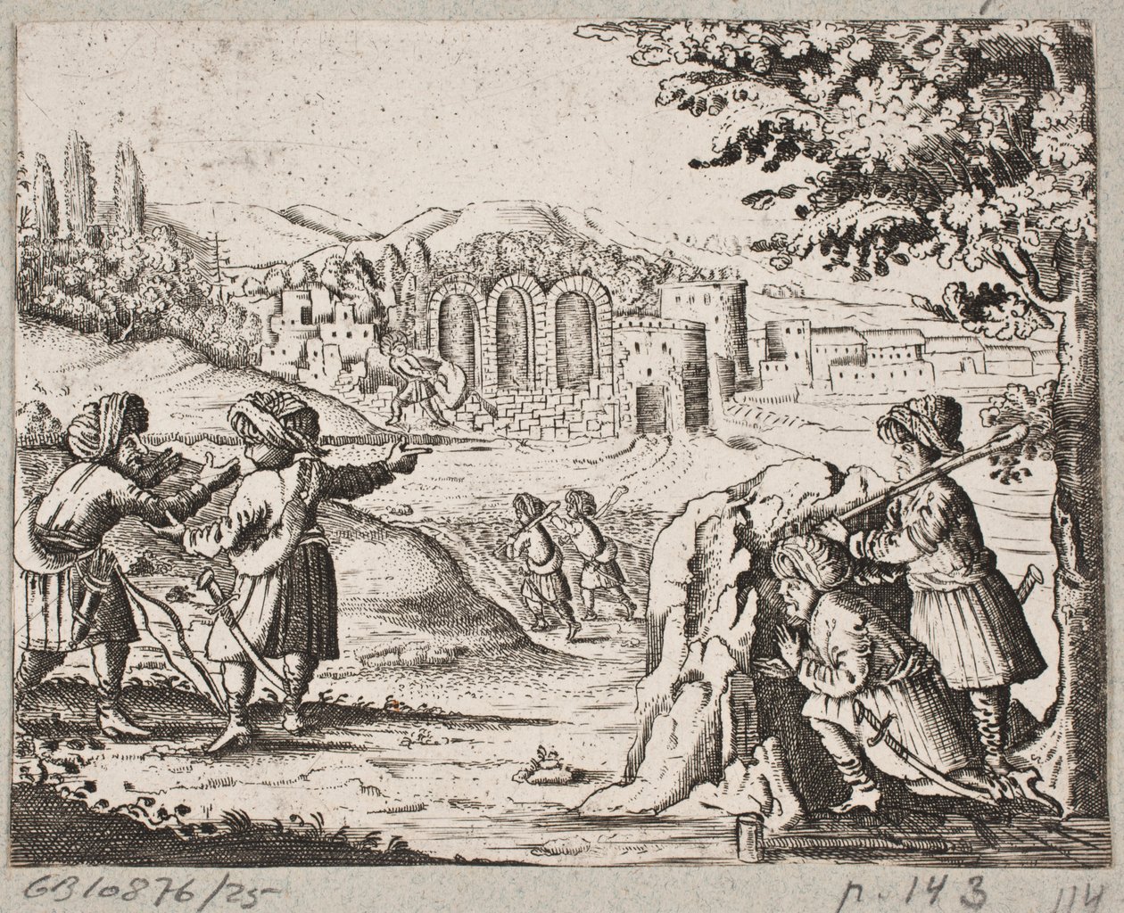 Illustration til Adam Olearius, "Persisk Rosenthal af en genial digter Schich Saadi […]", Slesvig 1660 af J. Muller