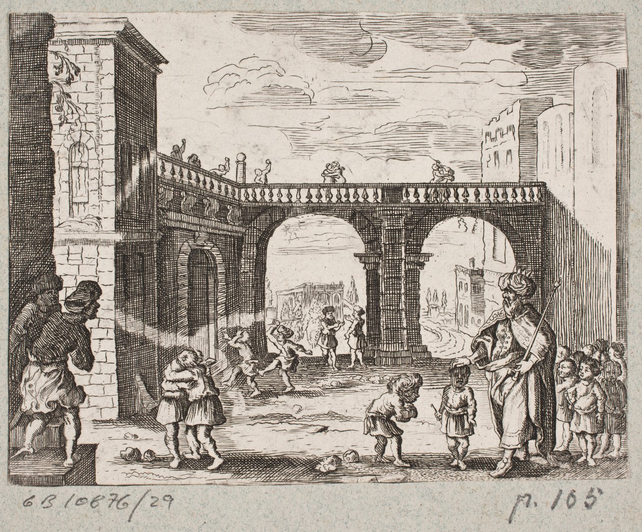 Illustration til Adam Olearius, "Persisk Rosenthal af en genial digter Schich Saadi […]", Slesvig 1660 af J. Muller