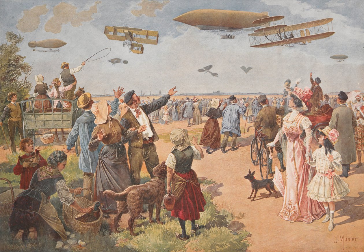 Luftudstillingen, ca. 1908. af J. Munier