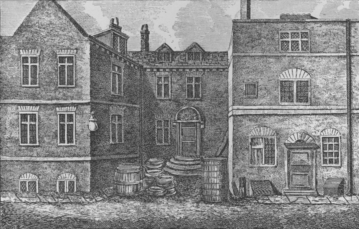 Monteagle House, nær St. Savios Church, Southwark, 1808, 1912 af J. Pass