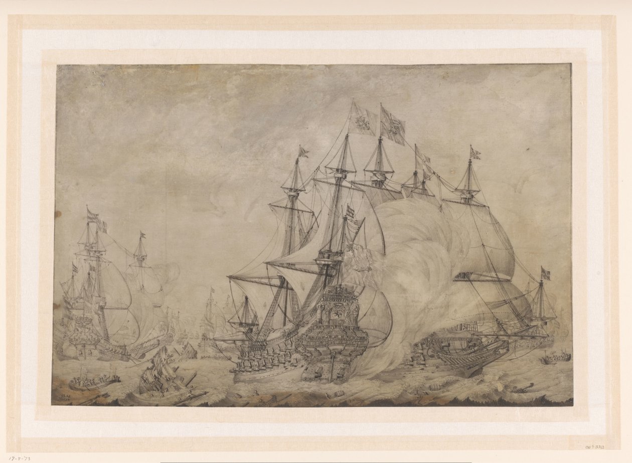Slaget ved Terheide, 1653 af J. Plas