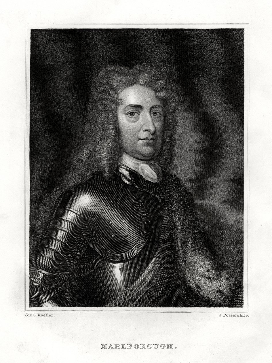 John Churchill, hertugen af Marlborough, engelsk soldat, 1860 af J. Posselwhite